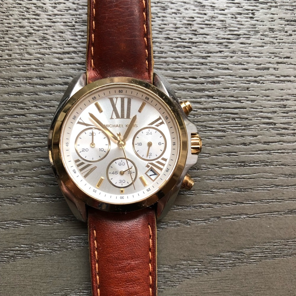 Michael Kors 572 chronograph leather watch